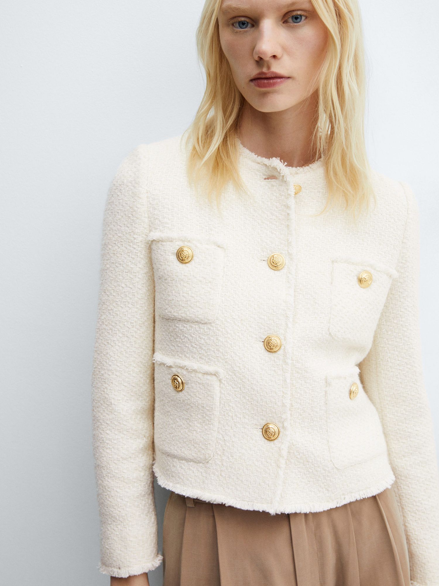 Coats & Jackets, Cotton Traders Womens Boucle Jacket Multi