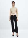 Mango Sienna Cropped Flared Jeans, Open Grey