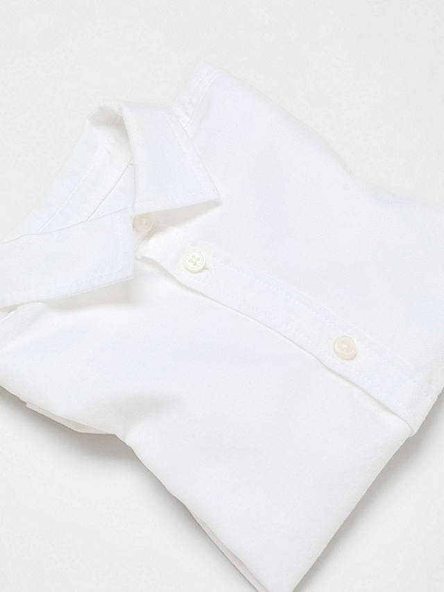 Mango Baby Regular Fit Cotton Oxford Shirt, White