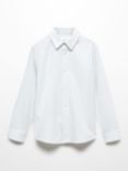 Mango Kids' Regular Fit Cotton Stripe Oxford Shirt