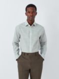 John Lewis Tailored Fit Multi Stripe Cotton Shirt, Green
