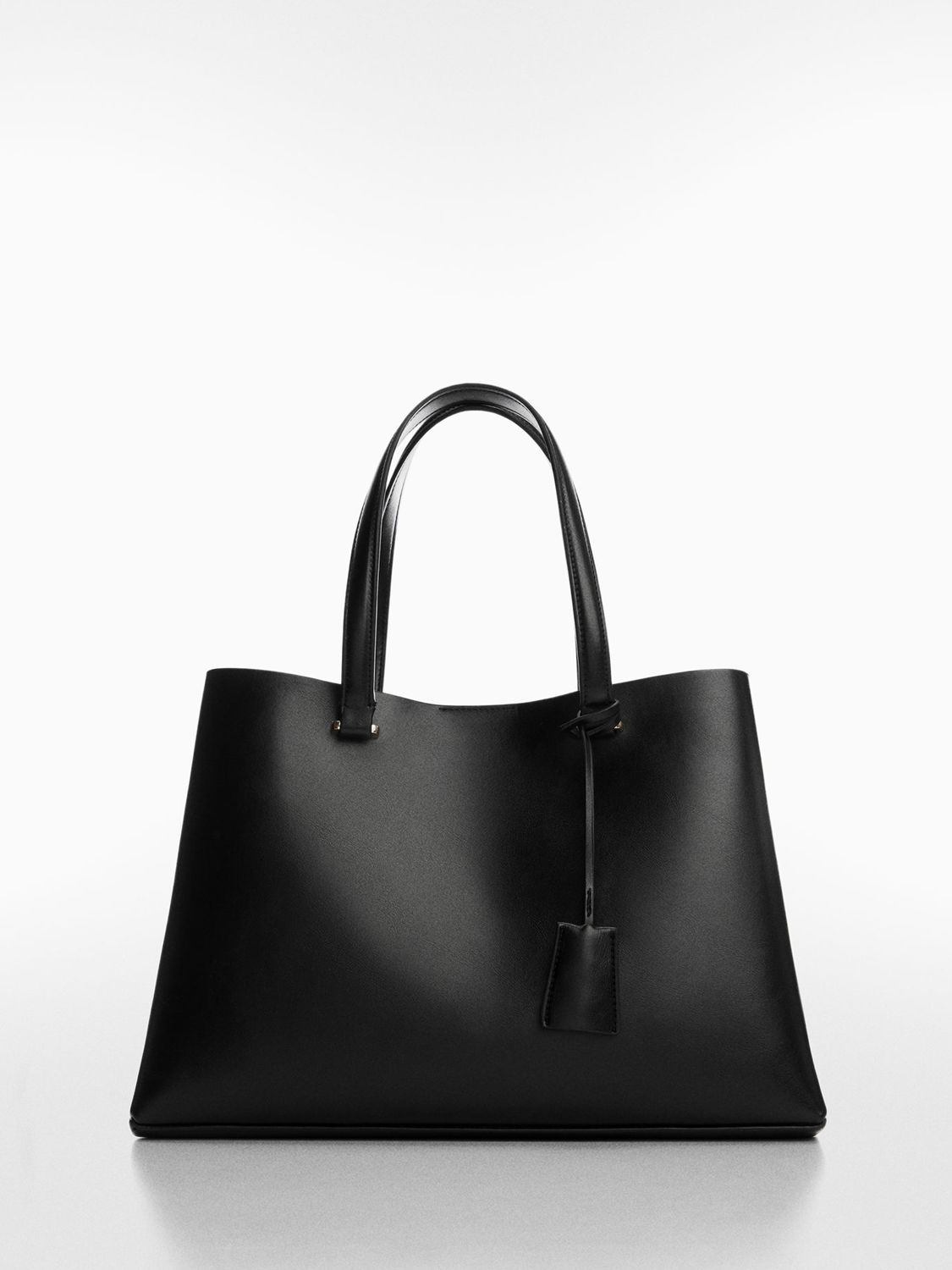 Mango Bello Tote Bag, Black at John Lewis & Partners