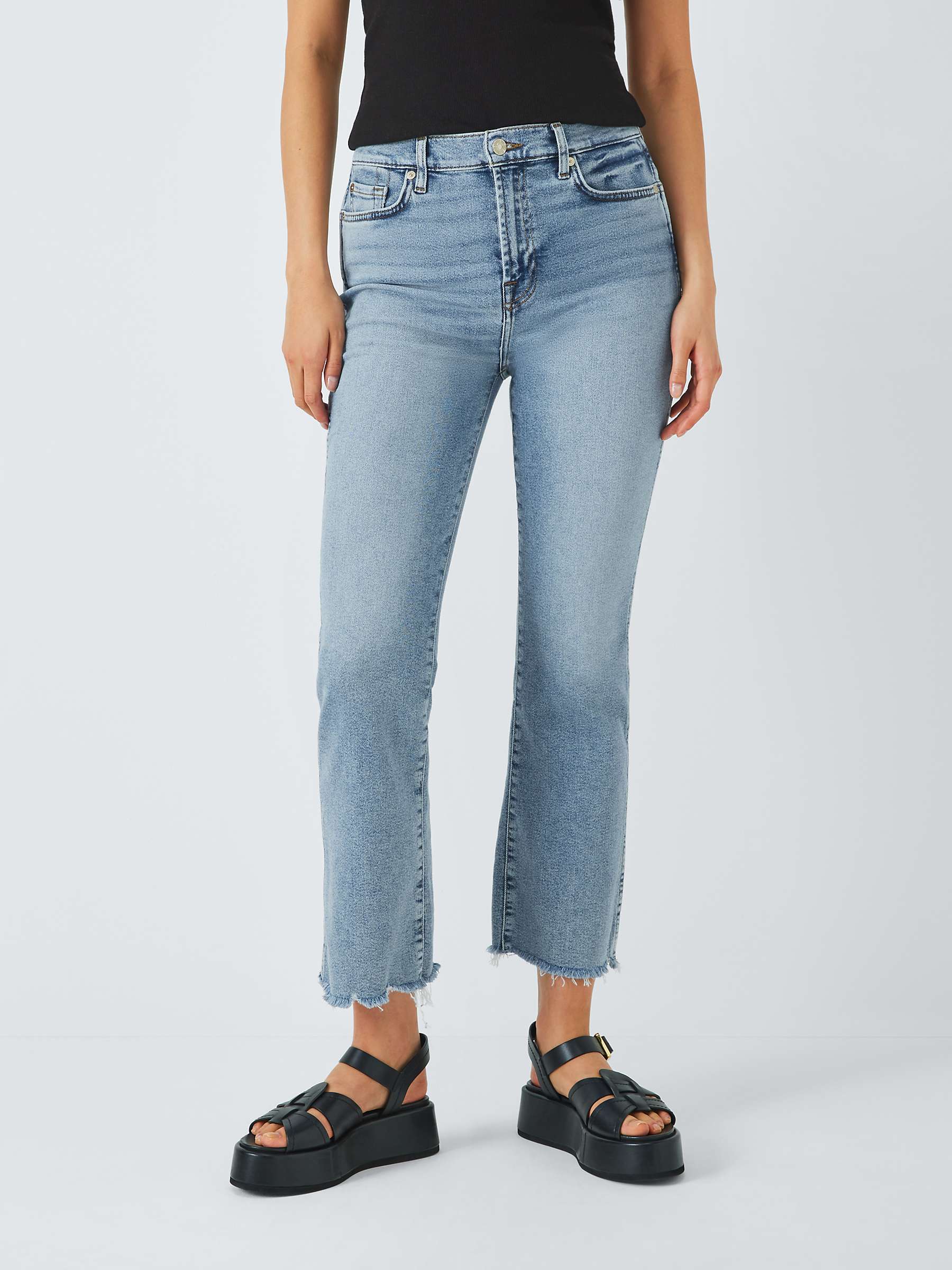 Buy 7 For All Mankind High Waist Slim Kick Jeans, Luxe Vintage Love Soul Online at johnlewis.com