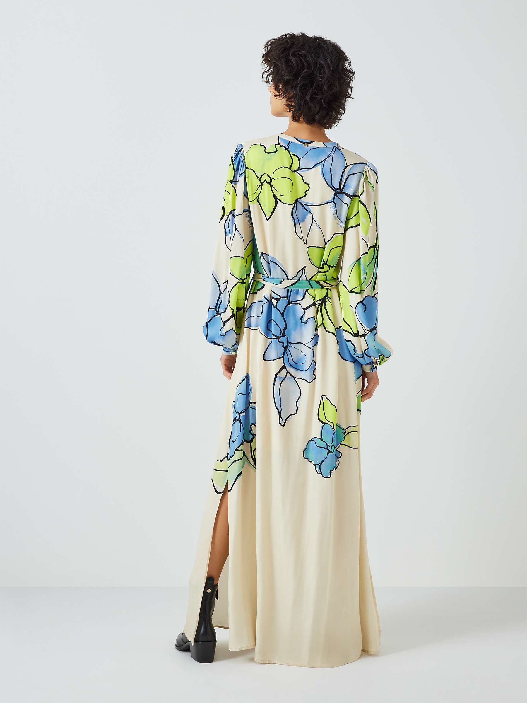 Buy Fabienne Chapot Erina Floral Print Maxi Dress, Cream White/Lilac Online at johnlewis.com