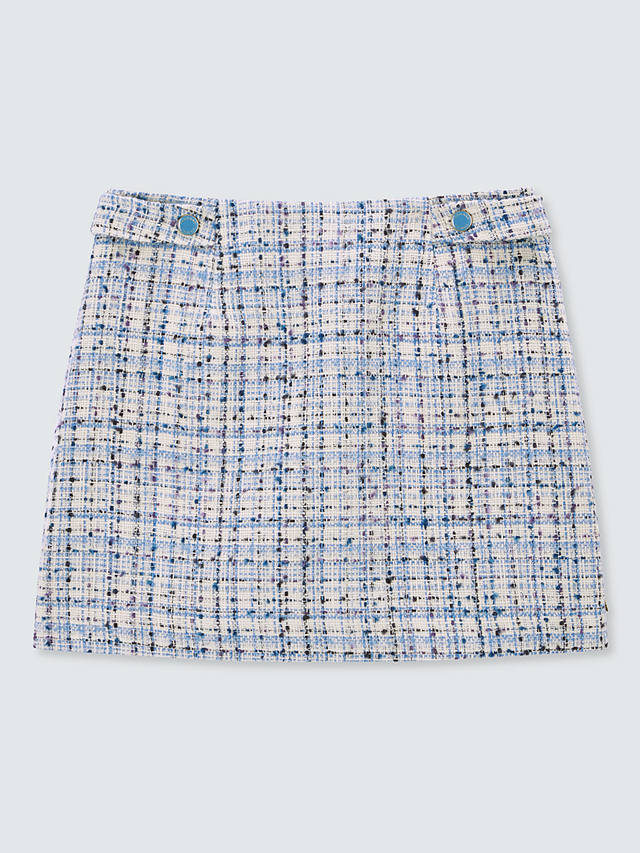 Fabienne Chapot Dora Tweed Mini Skirt, Cornflower Blue