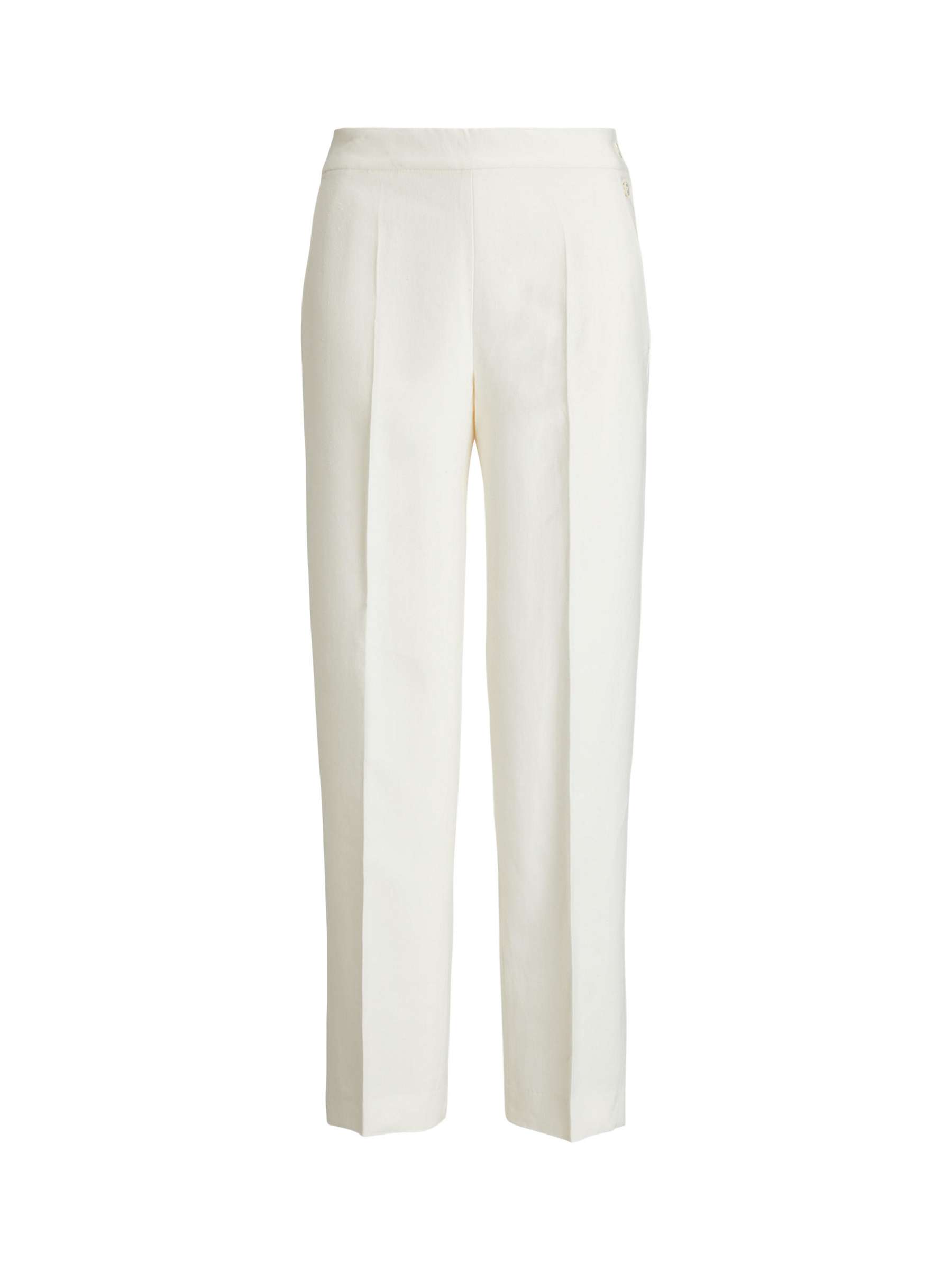 Buy Polo Ralph Lauren Hemp Cotton Blend Wide Leg Trousers, White Online at johnlewis.com
