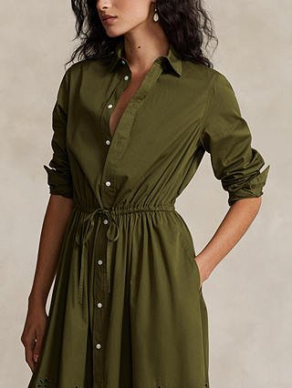 Polo Ralph Lauren Jessica Midi Shirt Dress, Olive