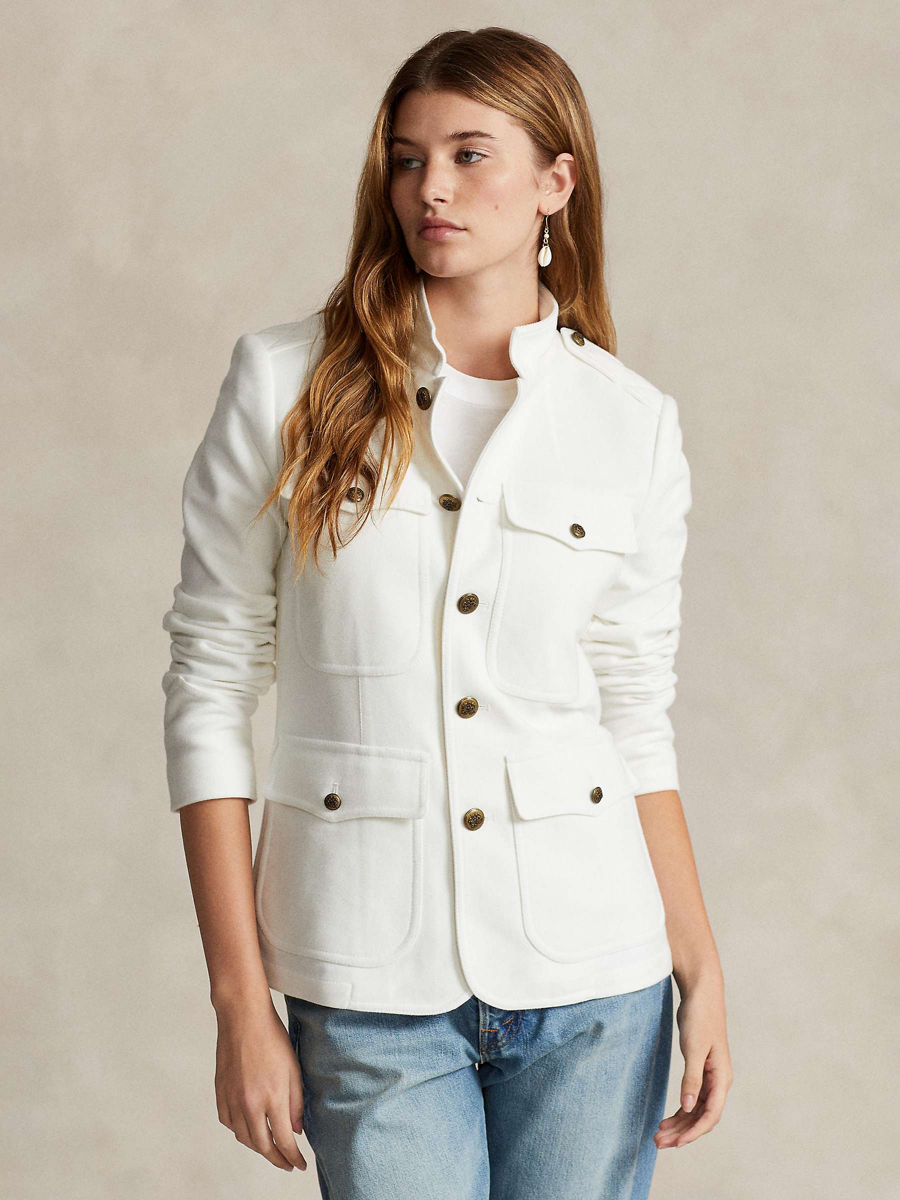Buy Polo Ralph Lauren Utility Jacket, Natural Online at johnlewis.com