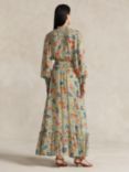 Polo Ralph Lauren Floral Print Blouson Maxi Dress, Multi, Multi