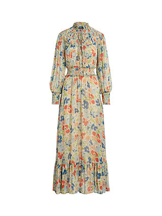 Polo Ralph Lauren Floral Print Blouson Maxi Dress, Multi