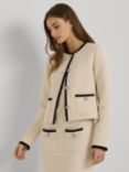 Lauren Ralph Lauren Kirtette Boucle Jacket, Natural/Multi