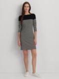 Lauren Ralph Lauren Zakaree Stripe Mini Dress, Black/Multi