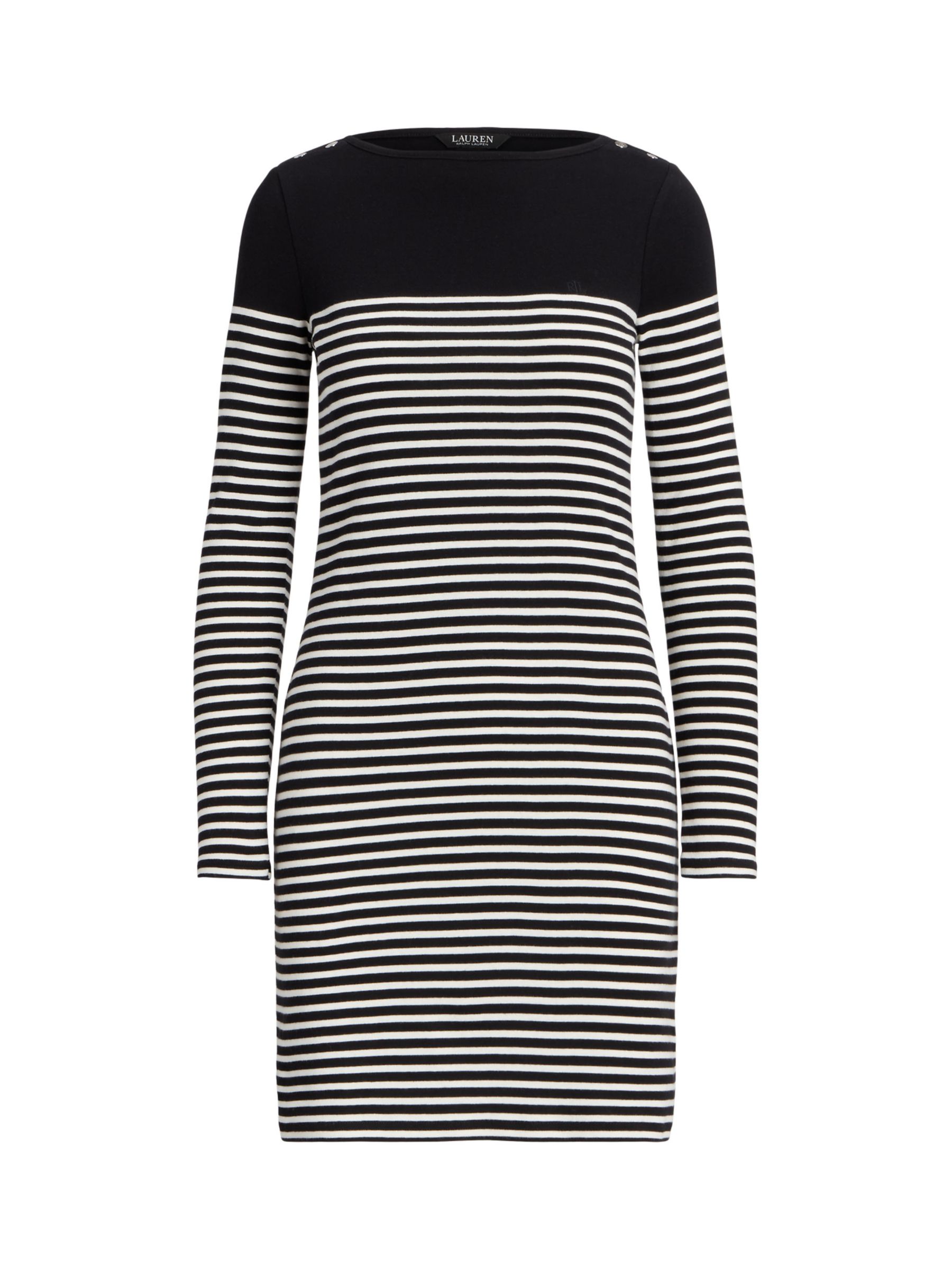 Lauren Ralph Lauren Zakaree Stripe Mini Dress, Black/Multi