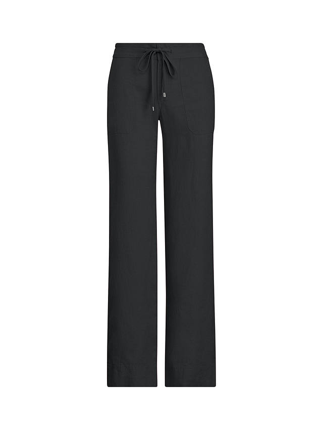 Lauren Ralph Lauren Jovonie Linen Trousers, Black
