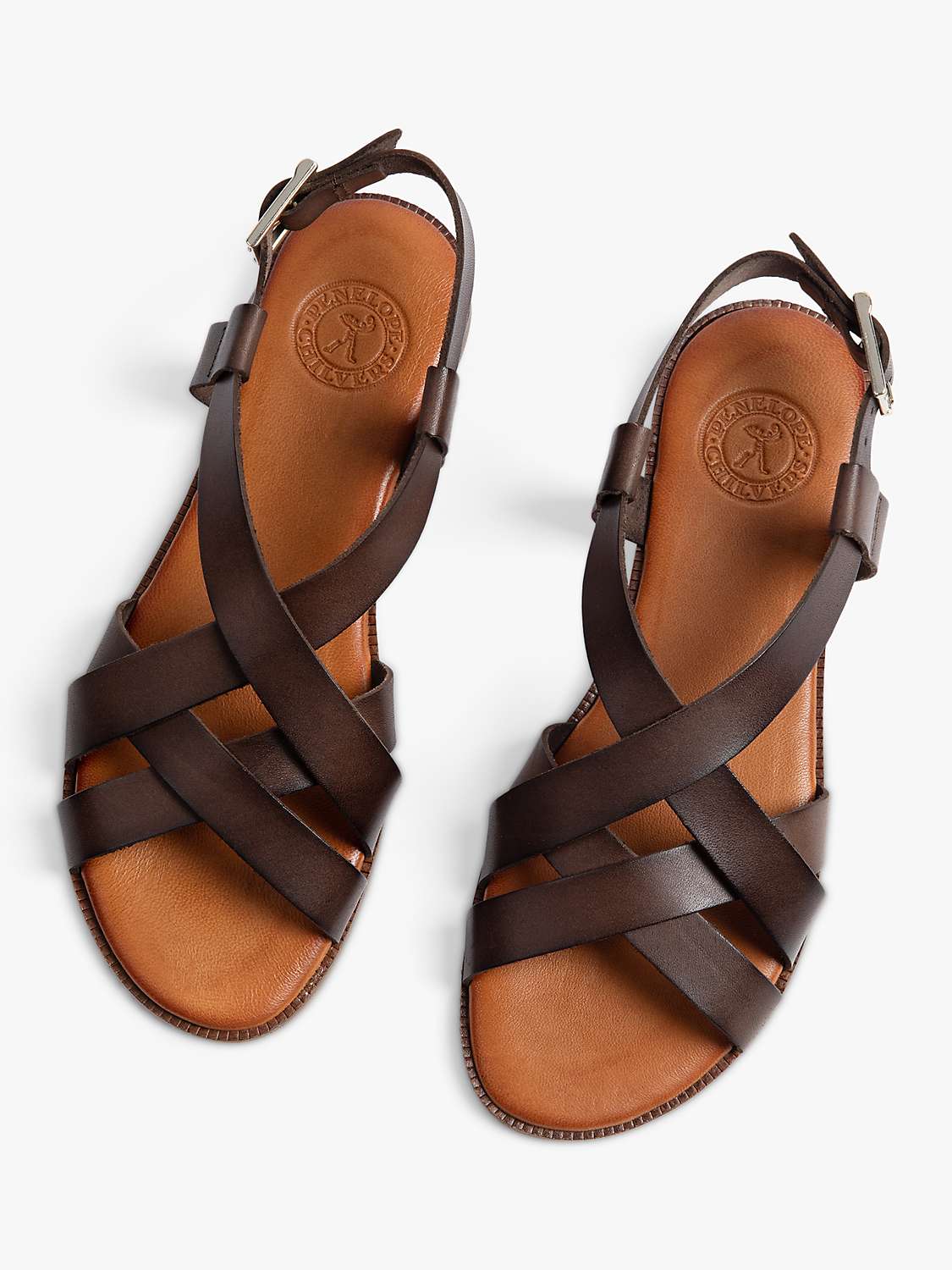 Buy Penelope Chilvers Buttercup Leather Sandals, Chocolate Online at johnlewis.com
