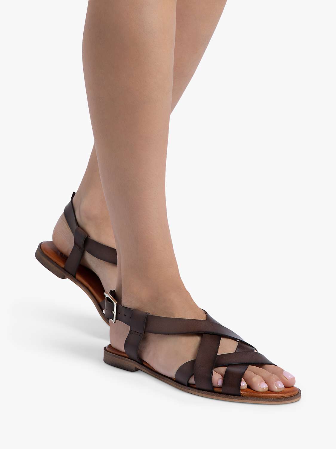 Buy Penelope Chilvers Buttercup Leather Sandals, Chocolate Online at johnlewis.com