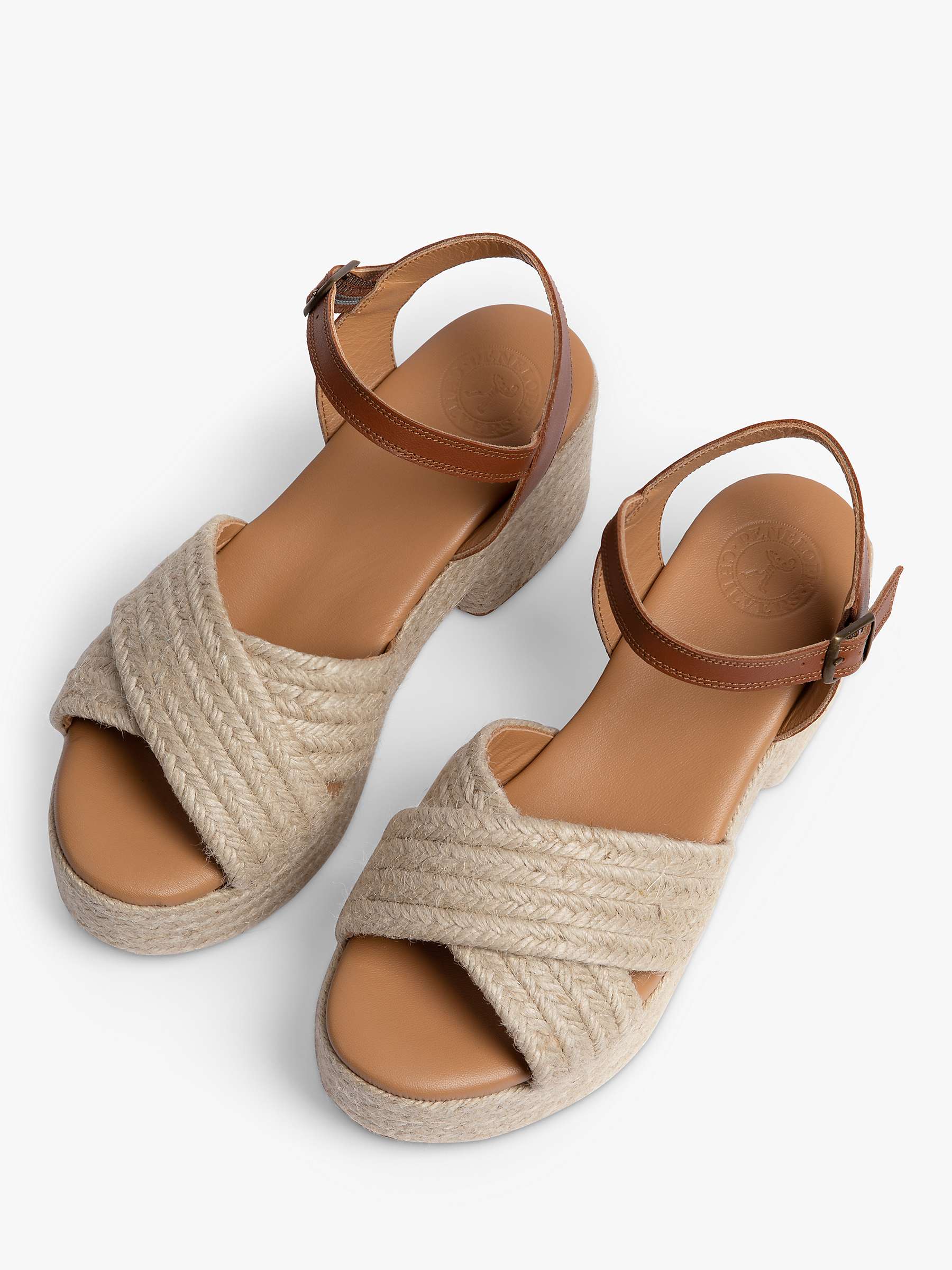 Buy Penelope Chilvers Bella Jute Espadrille Sandals, Tan Online at johnlewis.com