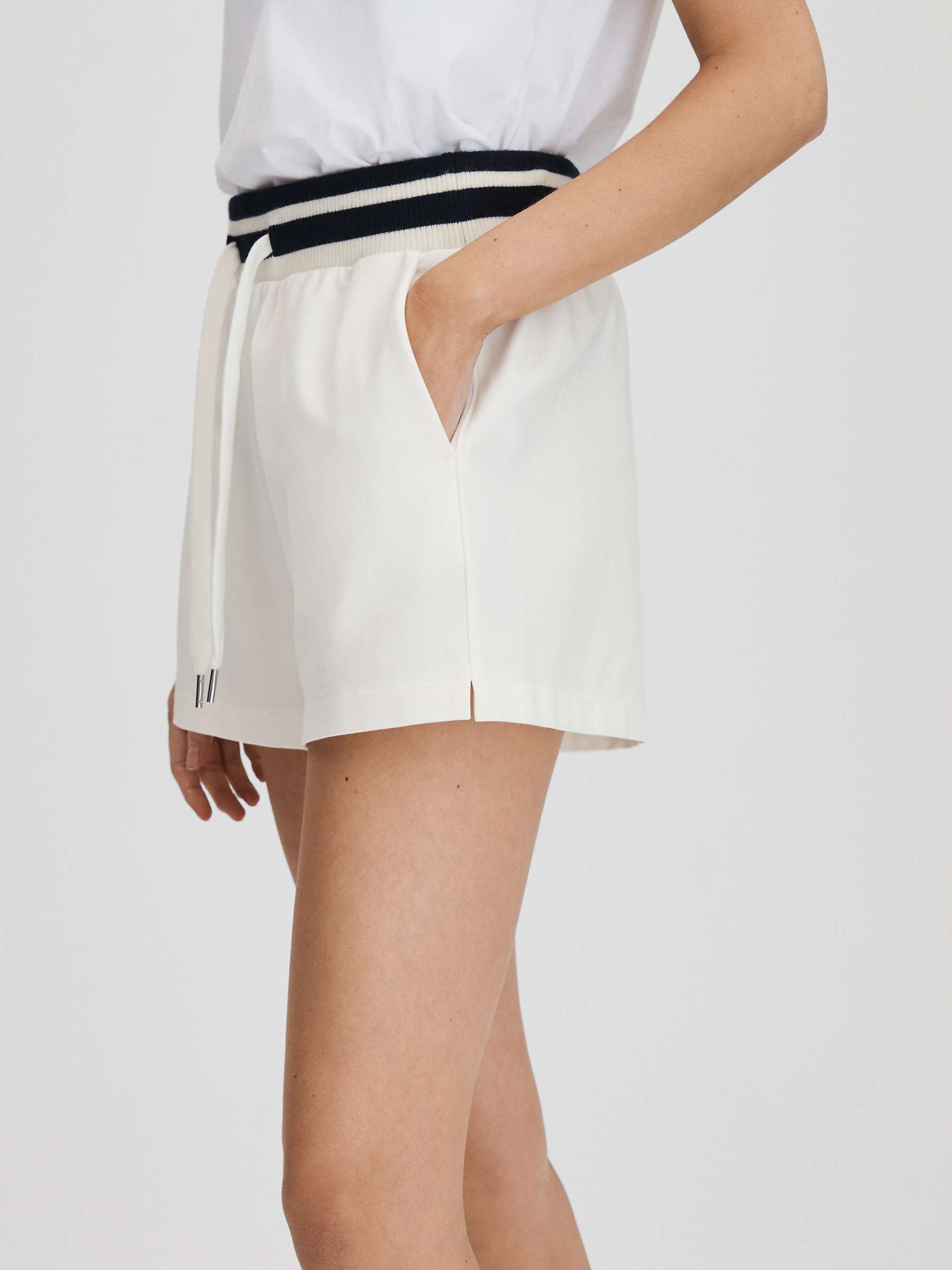 Buy Reiss Lexi Stripe Waistband Shorts Online at johnlewis.com