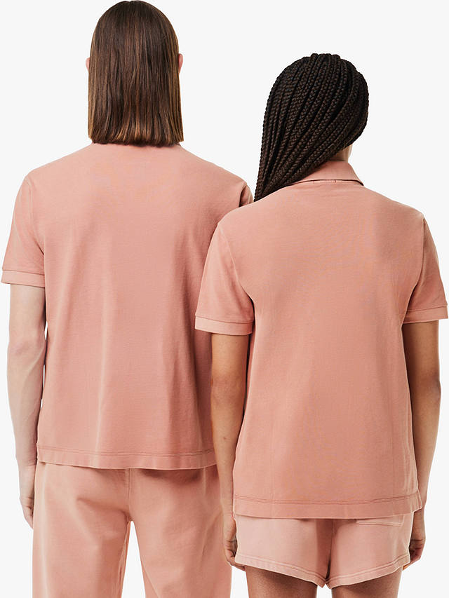 Lacoste Classic Fit Cotton Piqué Short Sleeve Polo Shirt, Eco Pink