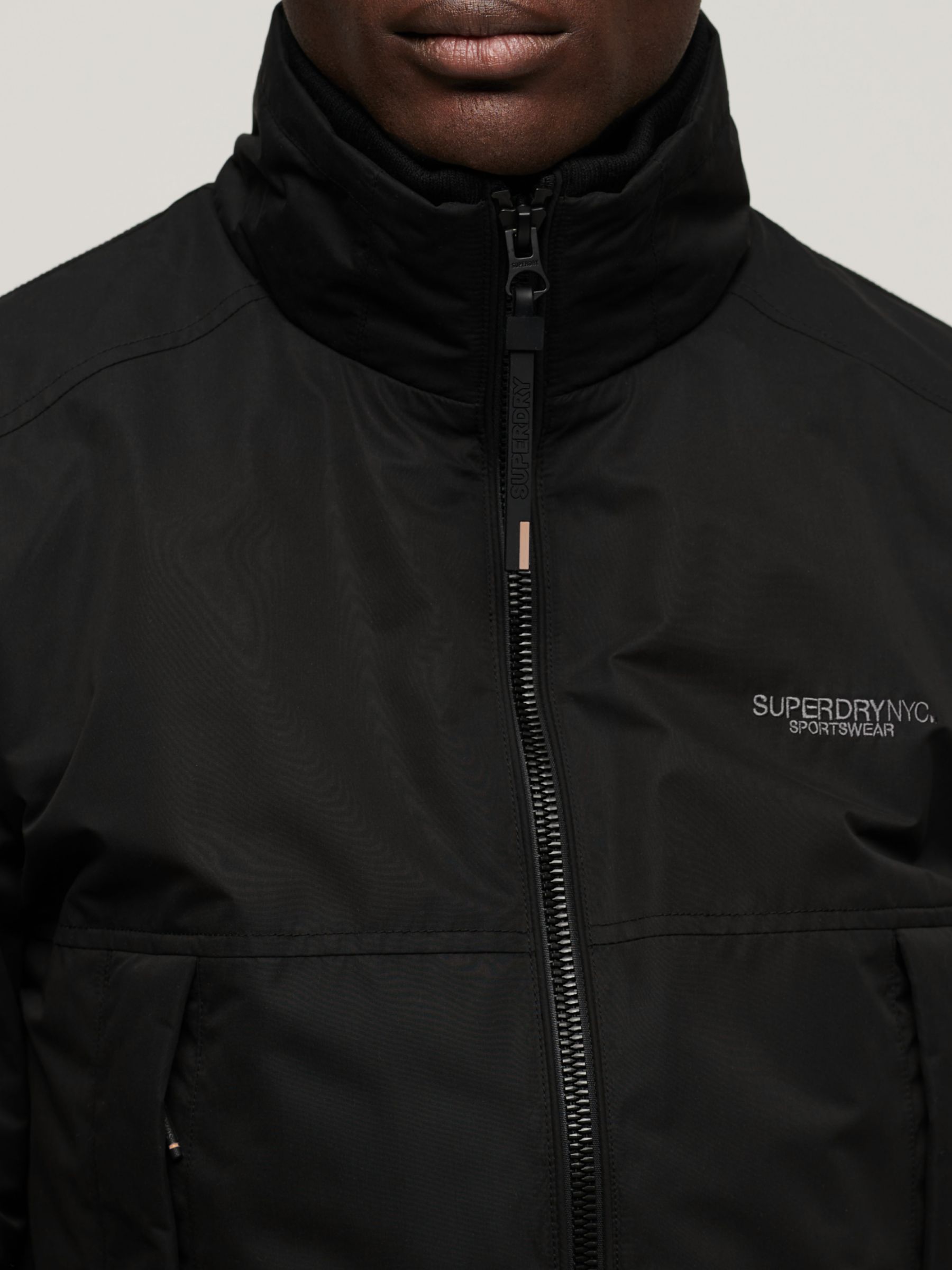 Superdry Sports Harrington Jacket, Black, XL