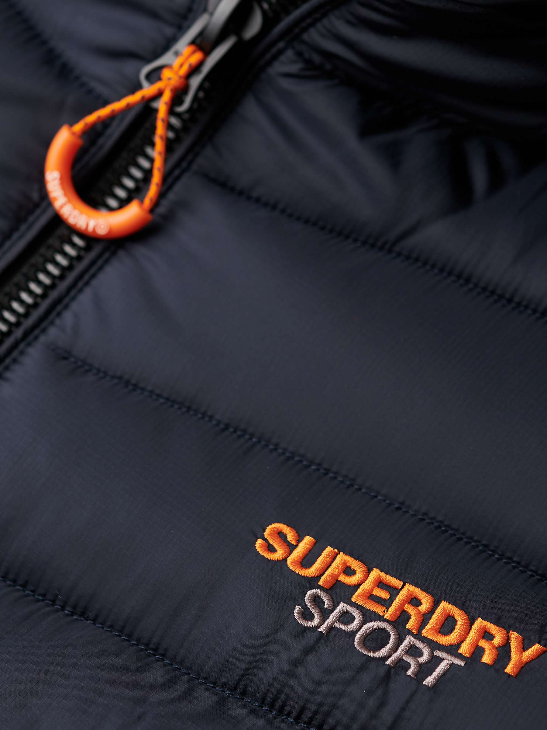 Buy Superdry Hooded Fuji Padded Jacket, Navy Online at johnlewis.com