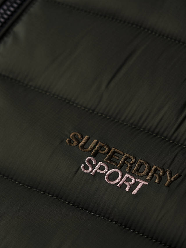 Superdry Hood Fuji Padded Jacket, Army Khaki