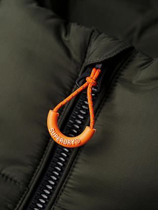 Superdry Hood Fuji Padded Jacket, Army Khaki