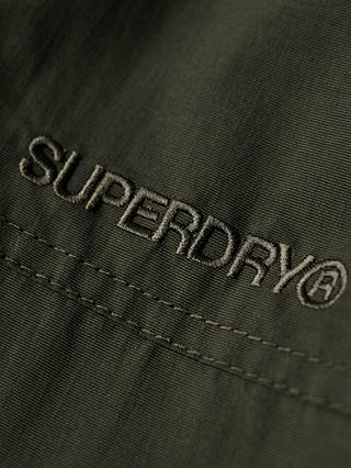 Superdry Surplus Nylon Hooded Bomber Jacket, Olive