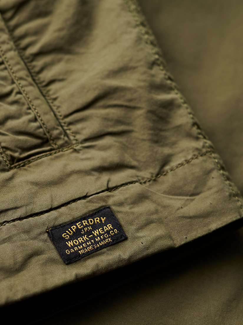 Buy Superdry Classic Harington Jacket, Dark Khaki Online at johnlewis.com