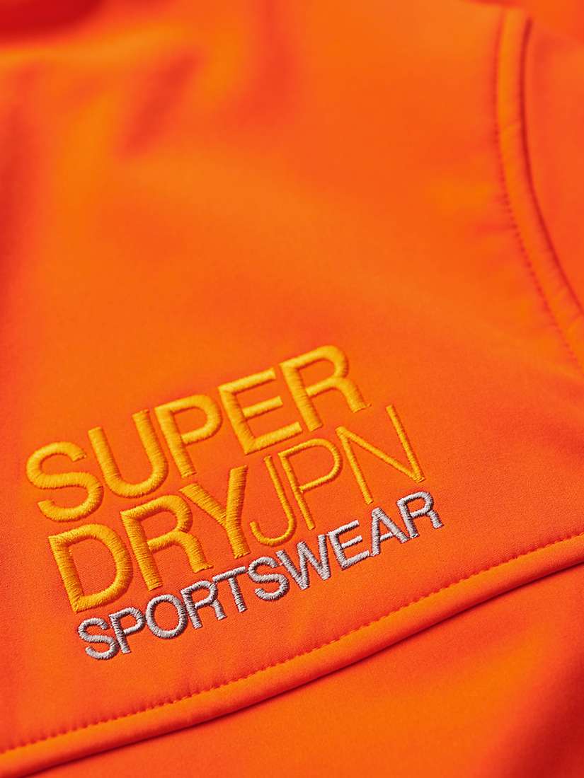 Buy Superdry Hooded Soft Shell Trekker Jacket, Orange Online at johnlewis.com