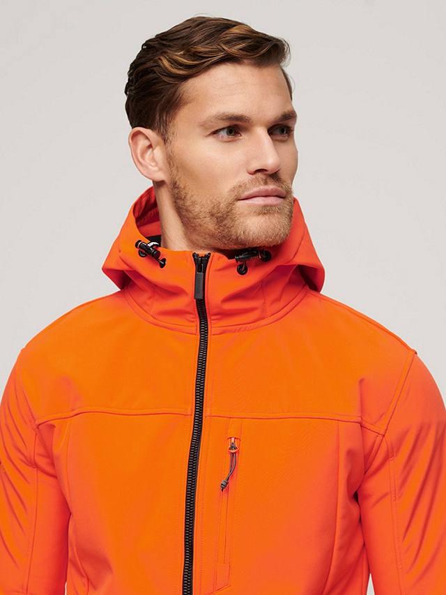 Superdry Hooded Soft Shell Trekker Jacket, Orange