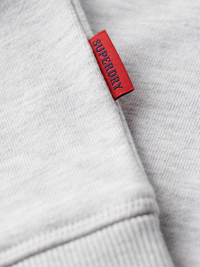 Superdry Essential Logo Crew Sweatshirt, Glacier Grey Marl