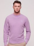 Superdry Vintage Washed Cotton Sweatshirt, Lavender Purple