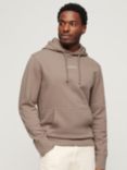 Superdry Micro Logo Graphic Loose Hoodie, Beige