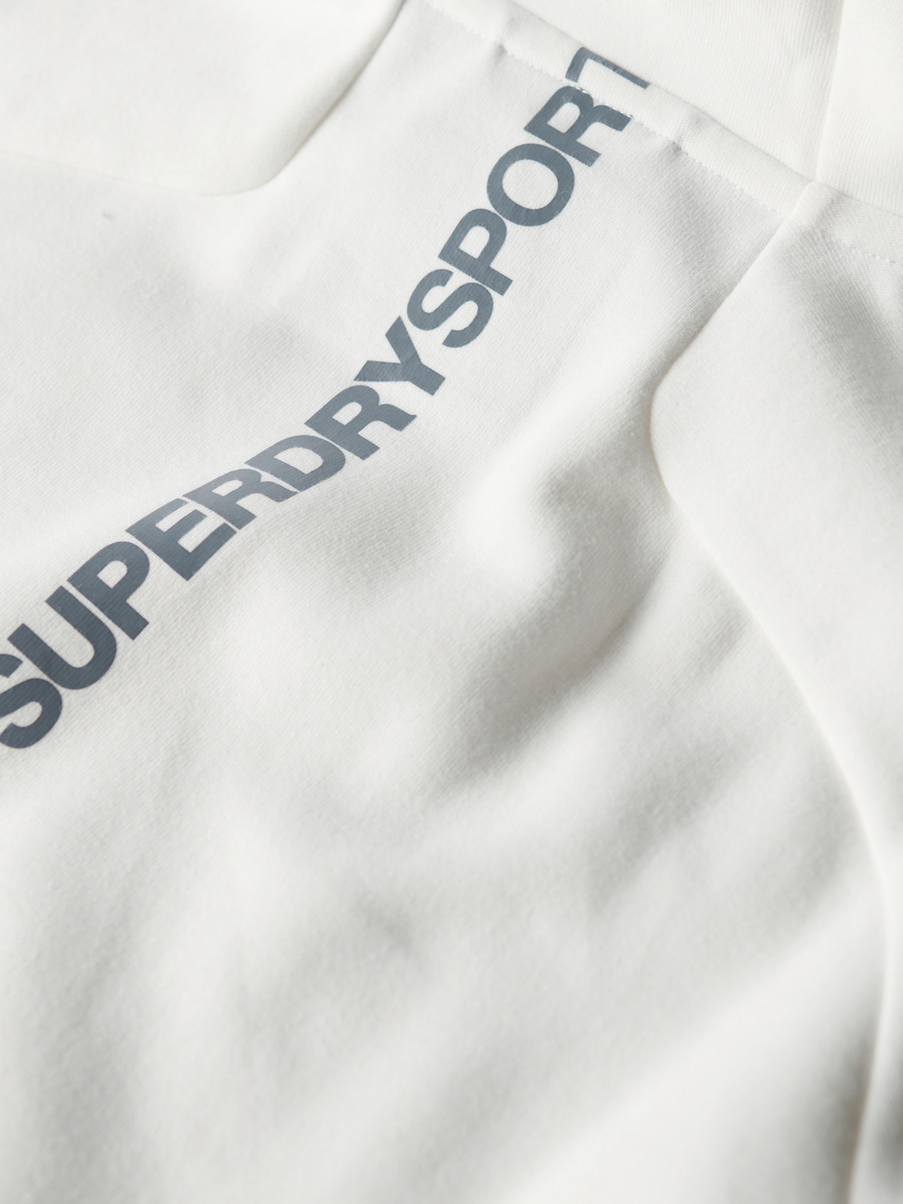 Superdry Tech Logo Loose Fit Hoodie, New Chalk White, S