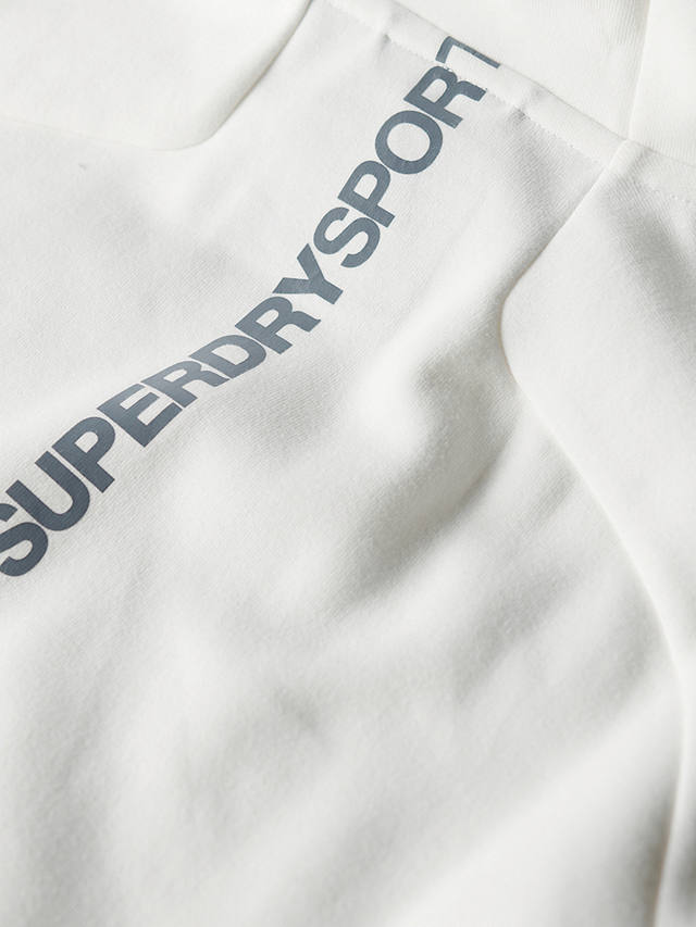 Superdry Tech Logo Loose Fit Hoodie, New Chalk White