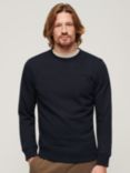 Superdry Logo Crew Neck Sweatshirt, Eclipse Navy