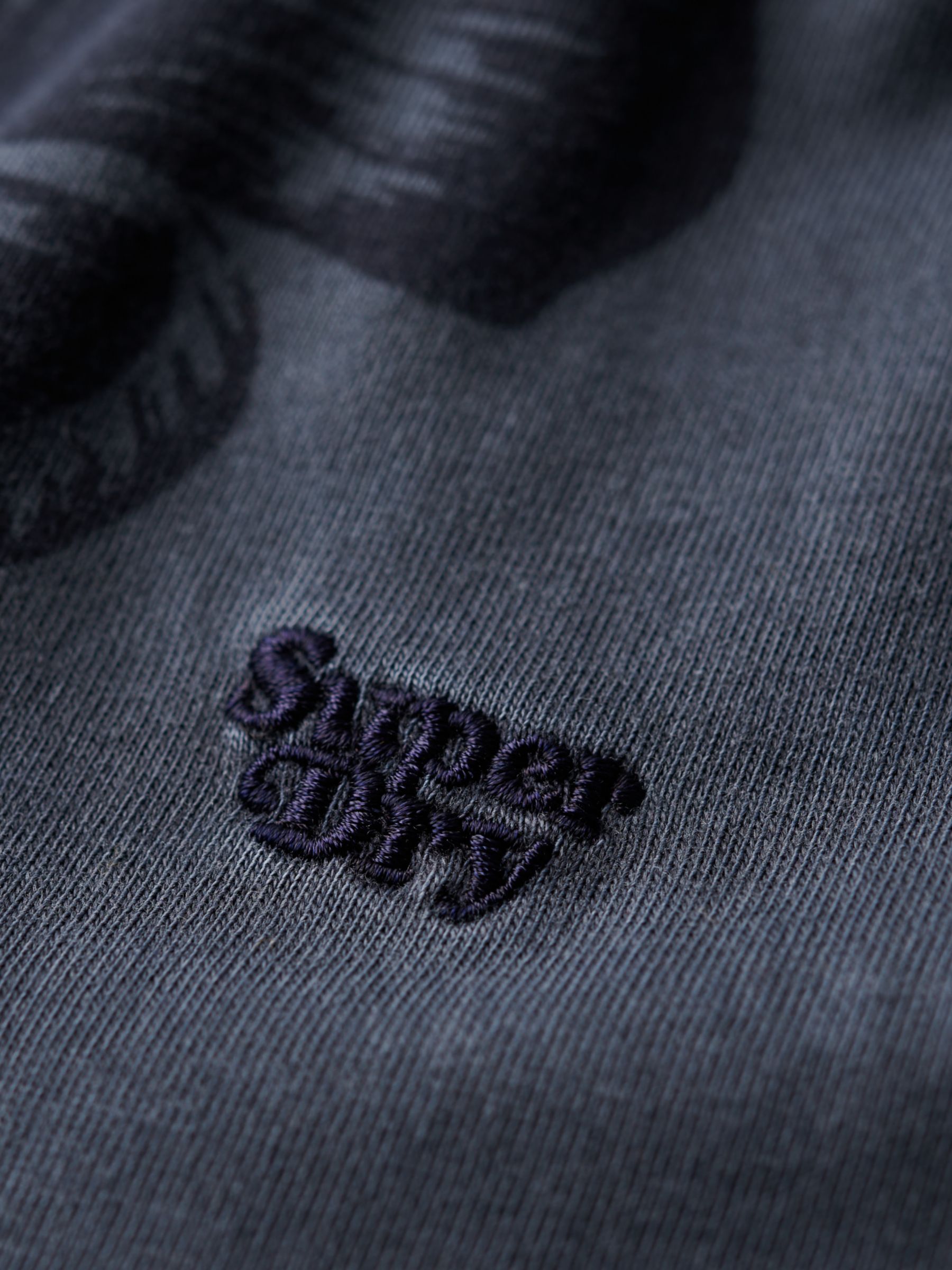 Superdry Vintage Overdye Printed T-Shirt, Eclipse Navy, M