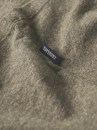 Superdry Organic Cotton Essential Logo T-Shirt, Ash Olive Marl