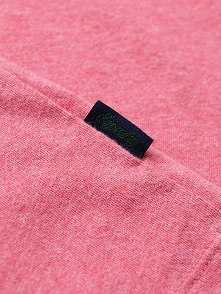 Superdry Essential Organic Cotton Logo T-Shirt, Punch Pink Marl
