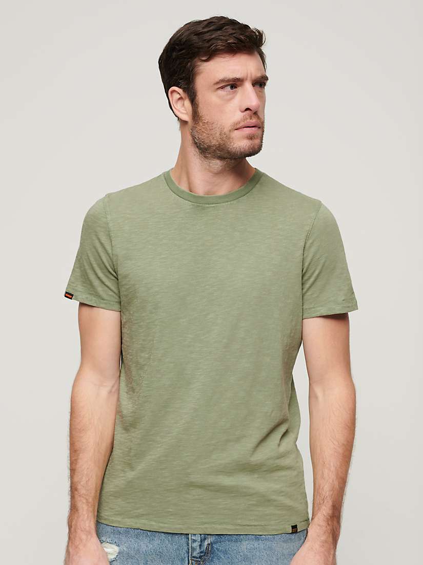 Buy Superdry Crew Neck Slub Short Sleeved T-Shirt Online at johnlewis.com