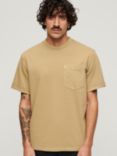 Superdry Contrast Stitch T-Shirt, Washed Cappuccino