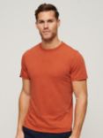 Superdry Crew Neck Slub Short Sleeved T-Shirt, Orange