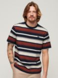 Superdry Relaxed T-Shirt, Navy Stripe