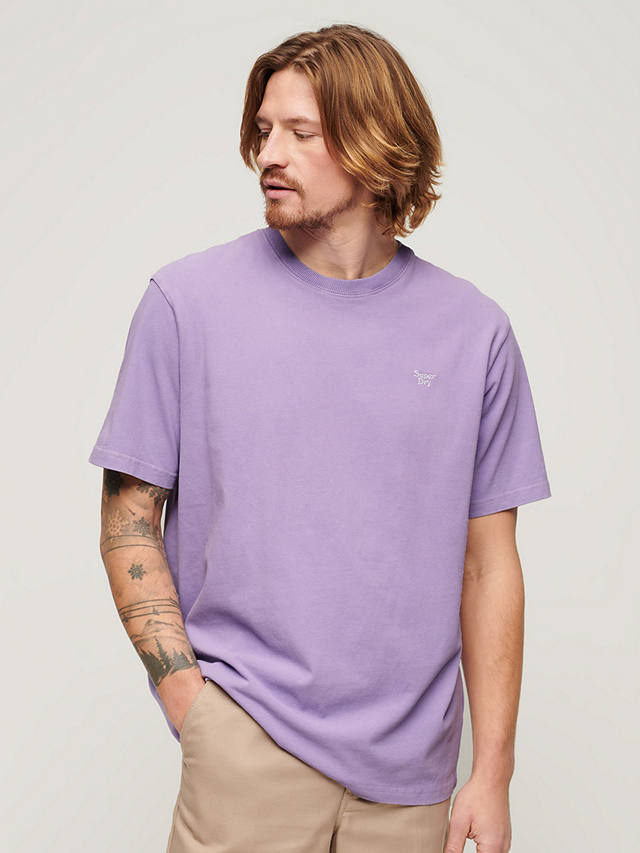 Superdry Vintage Mark T-Shirt, Lavender Purple