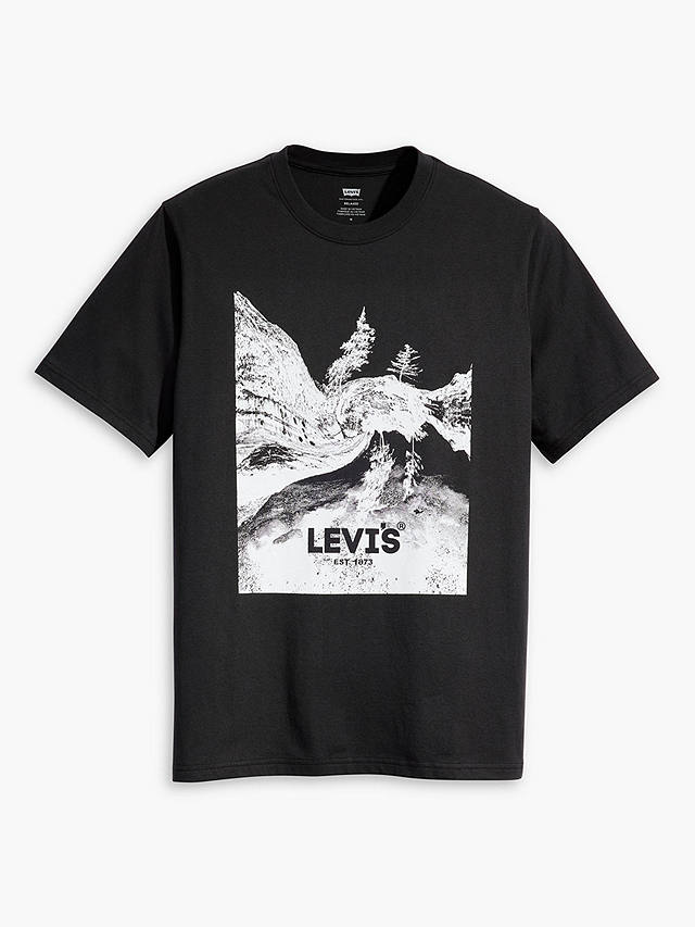 Levi's Short Sleeve Relaxed Graphic T-Shirt, Warped Scenic Caviar