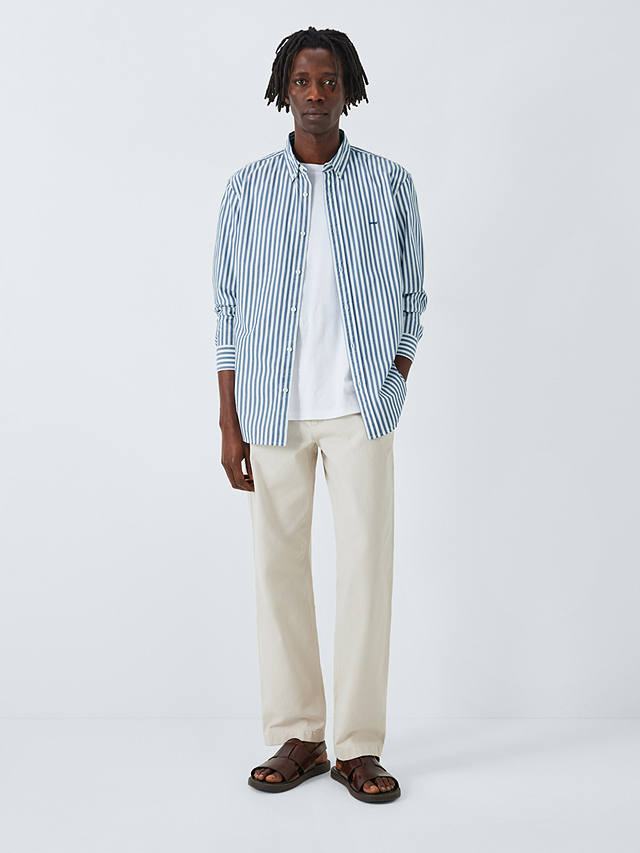 Levi's Authentic Striped Cotton Shirt, Blue/White
