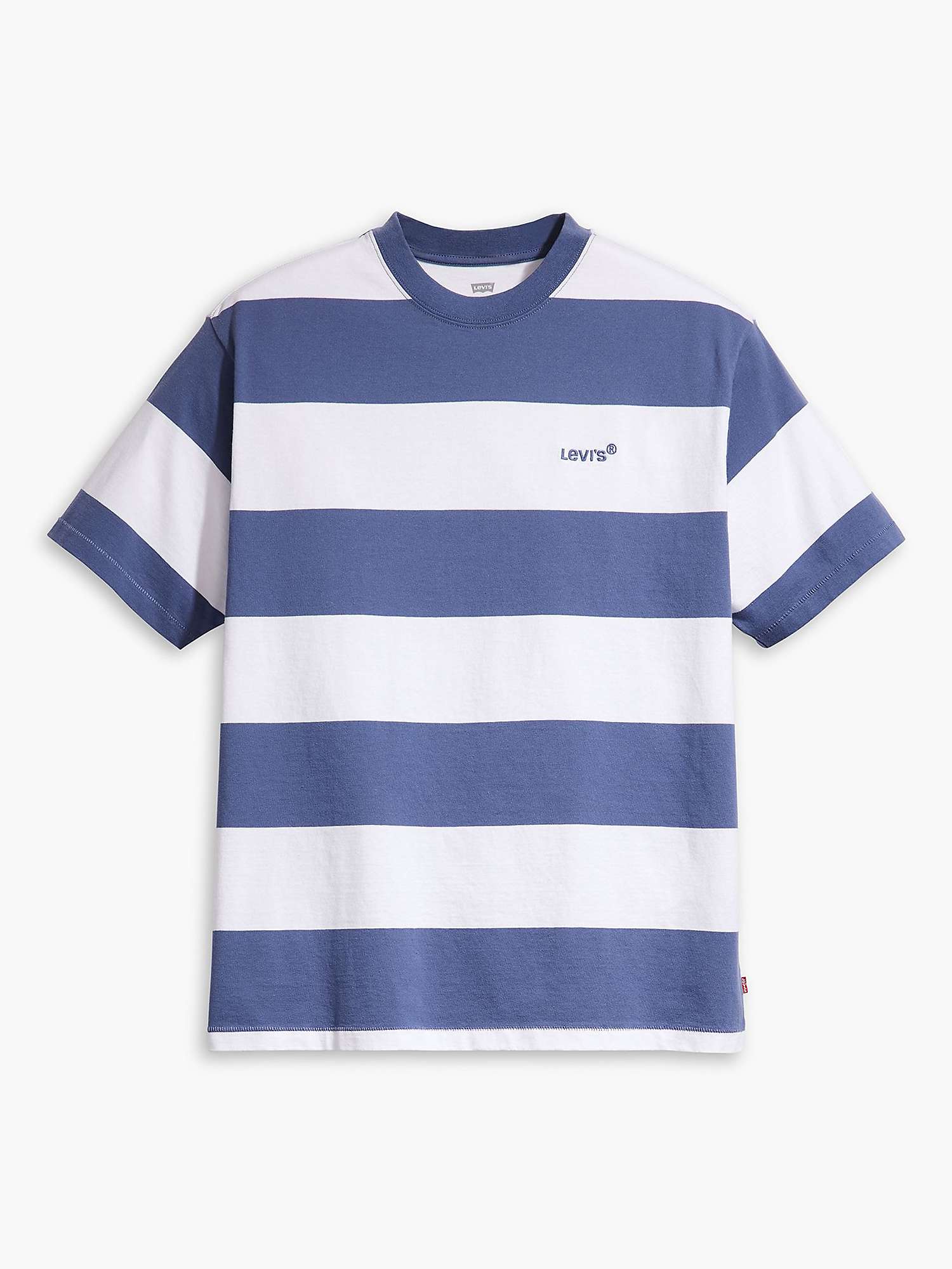 Buy Levi's Red Tab Vintage Stripe T-Shirt, Blue/White Online at johnlewis.com