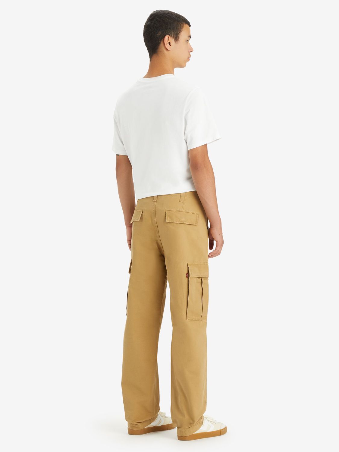Levi's Cargo Straight Trousers, Khaki at John Lewis & Partners