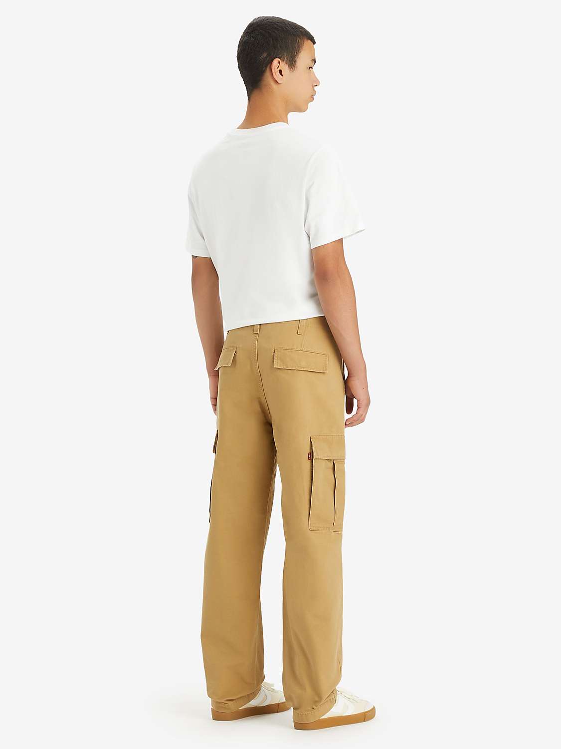 Buy Levi's Cargo Straight Trousers, Khaki Online at johnlewis.com